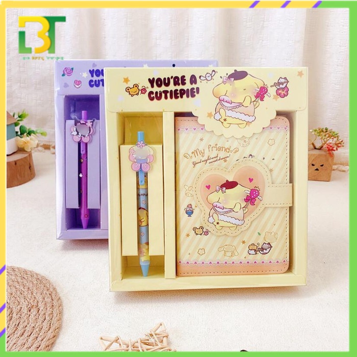 

LBT Paket Alat Tulis 2 IN 1 Perlengkapan Sekolah Set Stationery Pulpen Notebook Magnet Kode 1016