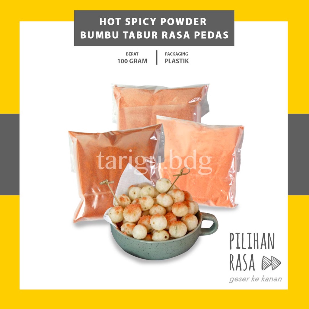 

HJE BUMBU TABUR ANEKA RASA 100GR - BUBUK TABUR GURIH - BUMBU KENTANG - BUMBU KERIPIK CIMOL JAMUR