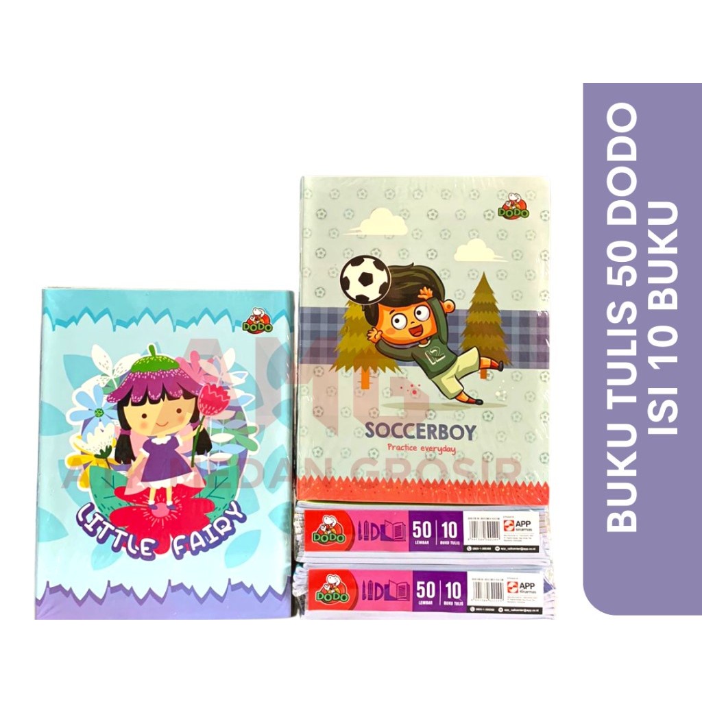 

Awet Buku Tulis Dodo 30, 38 & 50 Lembar 1 Pak Isi 10 Buku