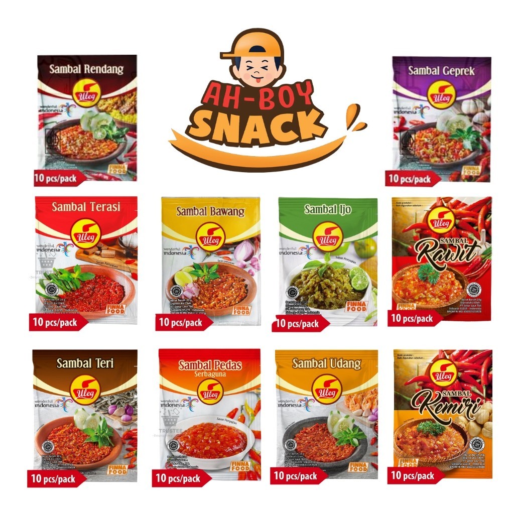 

HJE SAMBAL ULEG FINNA RENCENG (ISI 10 SACHET X 20 GRAM) - ALL VARIAN