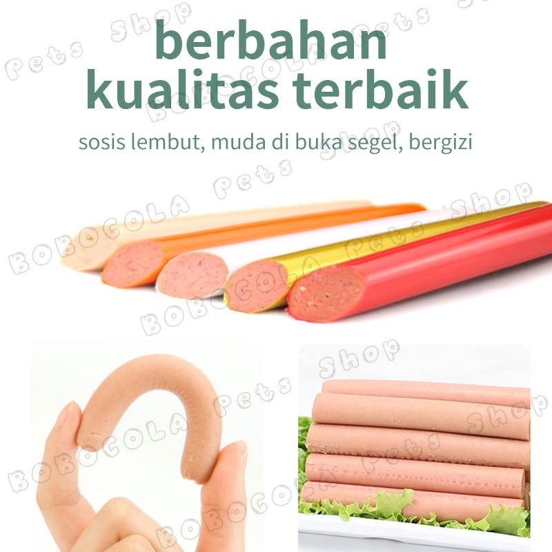 

Sosis Kucing Anjing Snack Kucing Anjing 15g Pelatihan Cemilan Hewan Peliharaan
