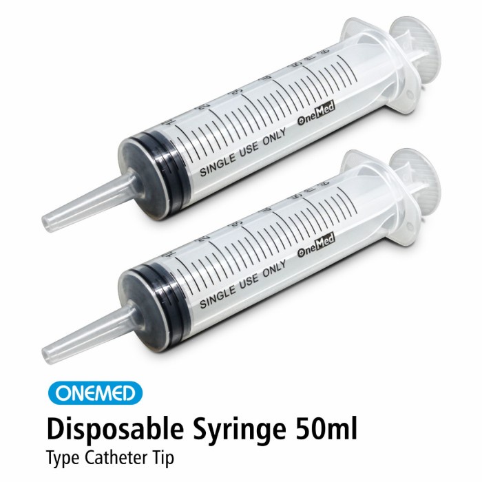 JTTOP" FEEDING SYRINGE 50 CC CATHETER TIP - ONE MED