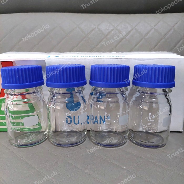 JTTOP" LABORATORY BOTTLE 100 ML DURAN BOTOL LABORATORIUM 100 ML DURAN