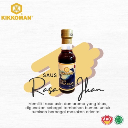 

HJE KIKKOMAN FISH SAUCE / SAUS IKAN - 150ML