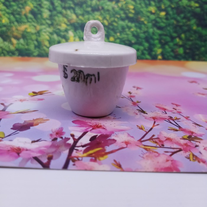 JTTOP" CRUCIBLE PORCELAIN 20ML WITH LID CAWAN
