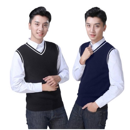 BAJU ATASAN SWEATER ROMPI PRIA COWOK RAJUT POLOS SIZE S-M-L-XL MURAH