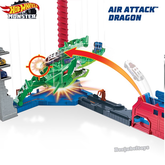SALE ORIGINAL HOT WHEELS MONSTER AIR ATTACK DRAGON LINTASAN NAGA HOTWHEELS READYY