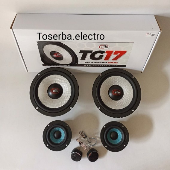 Speaker split 3way Cello TG17 audio mobil custom