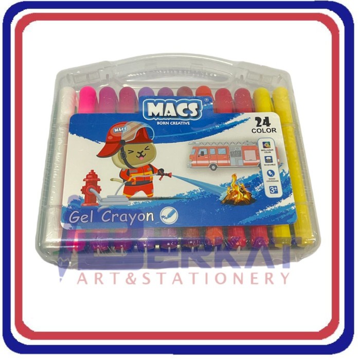 

MACS Gel Crayon Colours 24 Warna