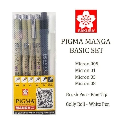 

Sakura Pigma Manga Basic Set isi 6 Murah Berkualitas