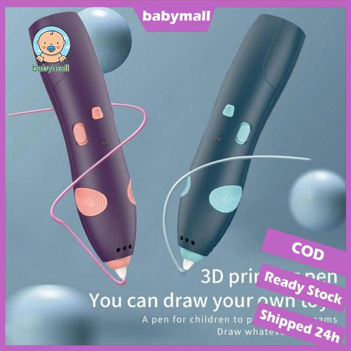 

24HCOD Wireless 3D Printing Pen 3D Printer Arts Pen Making Doodle Arts Crafts-Temperatur Rendah Free