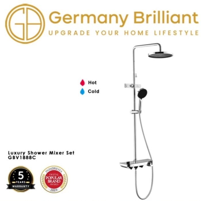 ASLI DAN ORIGINAL GERMANY BRILLIANT GBV1888C GBV1888 CHROME