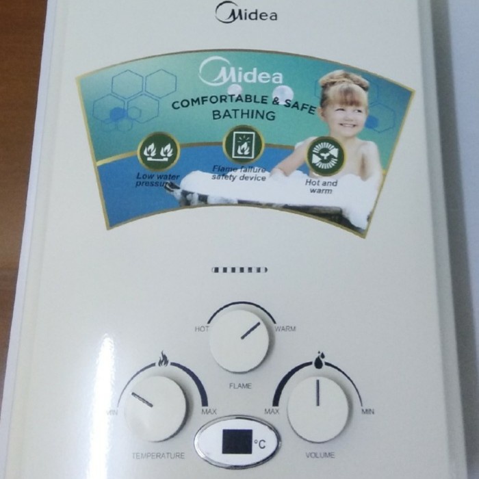 water heater gas midea /pemanas air gas MIDEA low presure