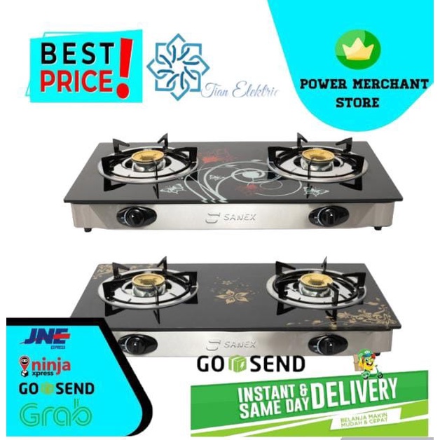 BISA E-KATALOG SANEX SN-KG208K1 Kompor Gas 2 Tungku Glass