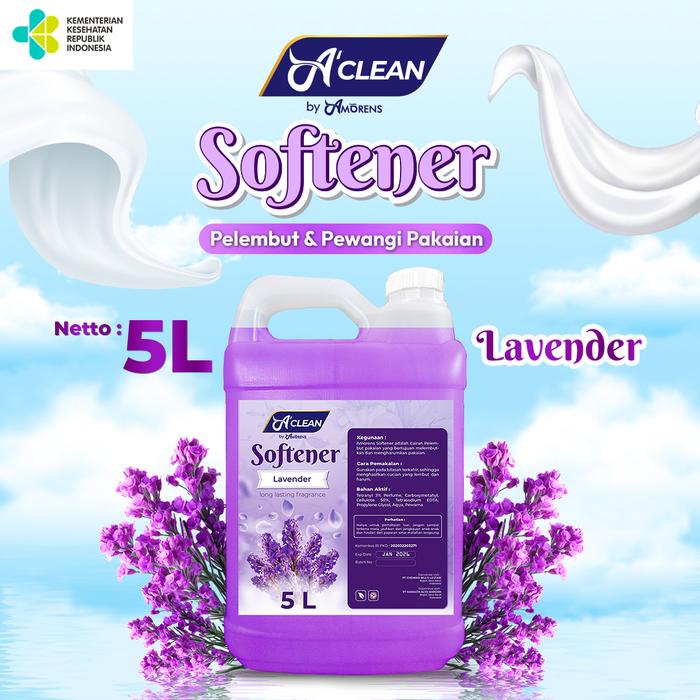 Amorens Softener Harum / Pelembut dan Pewangi Pakaian Sekali Bilas [5 Liter]