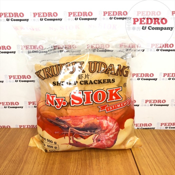 

Ny Siok kerupuk udang bulet oval - shrimp crackers asli