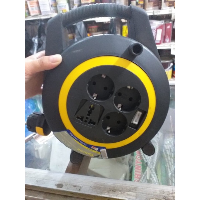 kabel roll 20 meter 3 lubang kabel stopkontak colokan listrik 20 M