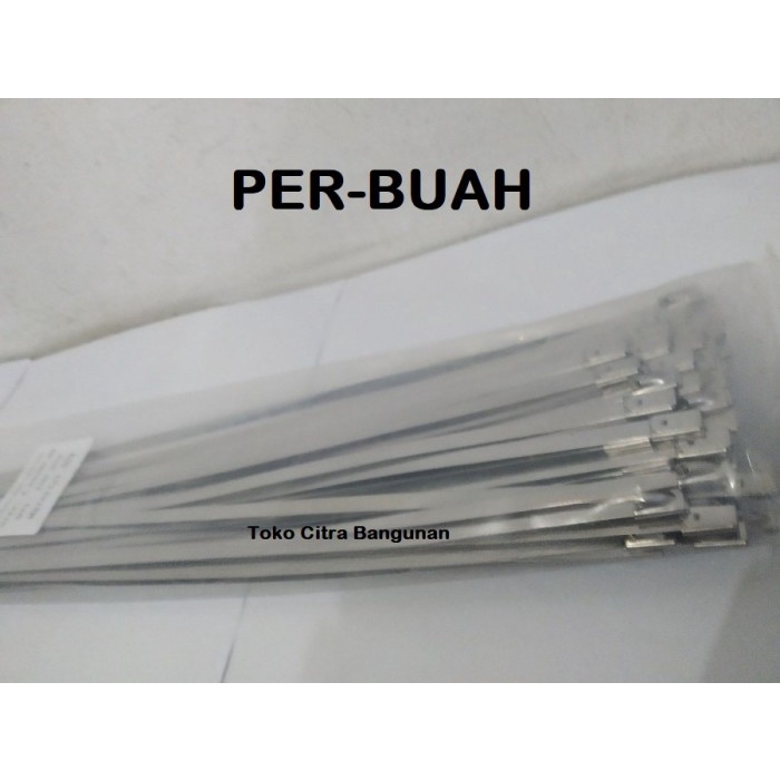 

Sabuk Marker Ties 20 cm Kabel Ties Stainless Self Locking Zip 1 buah