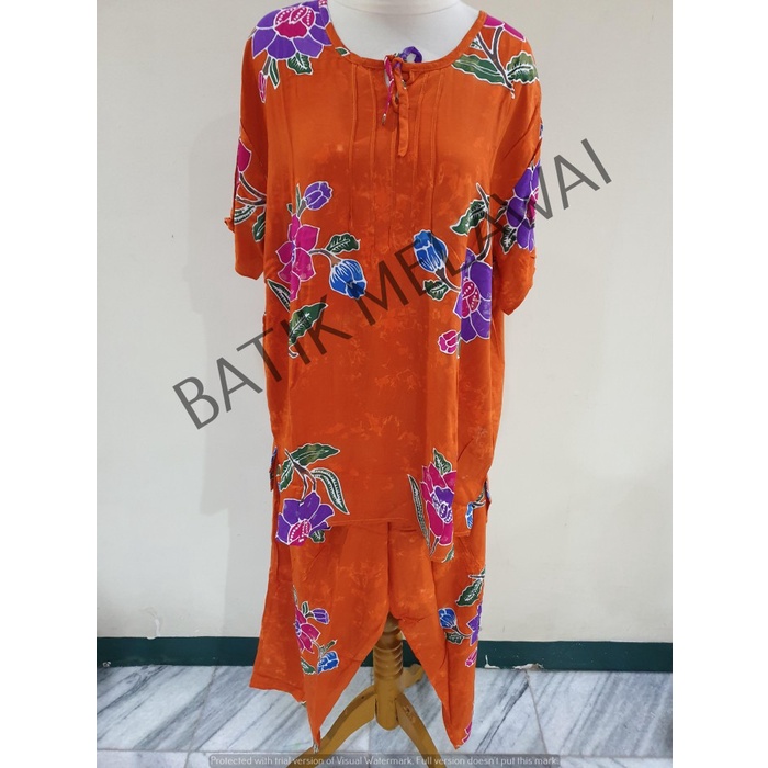 Setelan Batik PREMIUM SUNAN ORI celana panjang tangan pendek XL BBOP