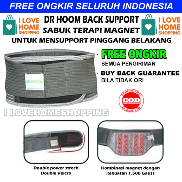 DR HOOM BACK SUPPORT THERAPY - SABUK TERAPI - SOLUSI SAKIT PINGGANG