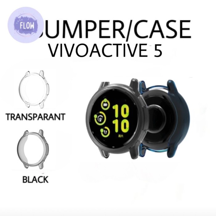 Casing / Bumper Garmin Vivo Active 5 Protector Pelindung Jam Tangan Smart Watch Tanpa Screen Tpu