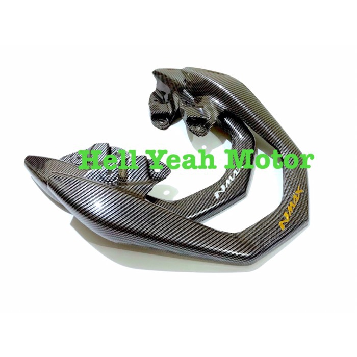 Cover Behel Nmax Carbon + Tulisan Gold Murah Motor Yamaha Nmax Kode 961