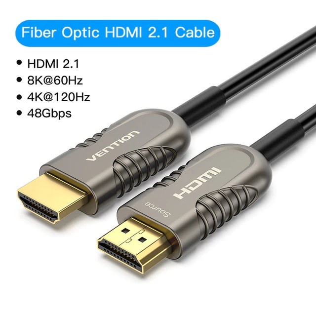 Kabel HD Aktif Fiber Optik 8K Male to Male UHD 60M