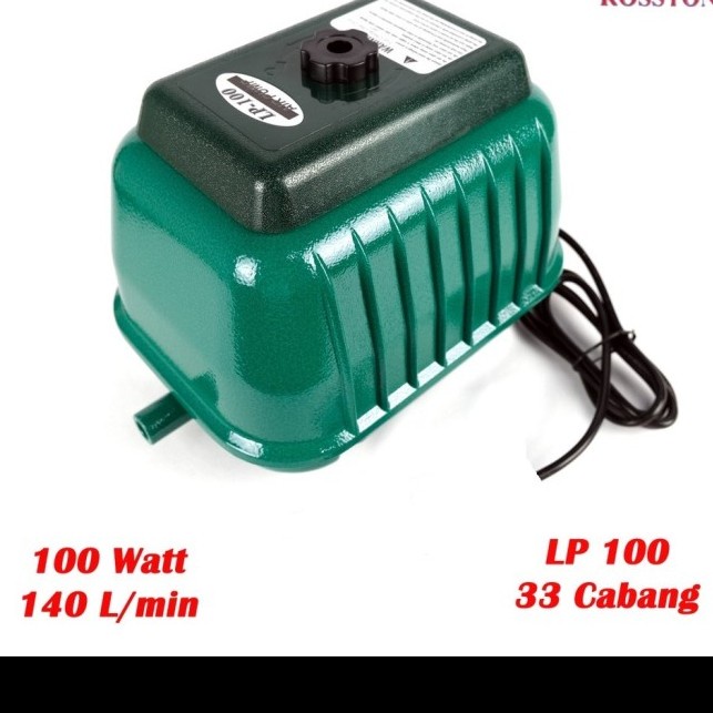 Ready SPK Aerator Air Pump Blower Kolam Ikan Rosston Yamano LP-100 LP100 100Watt