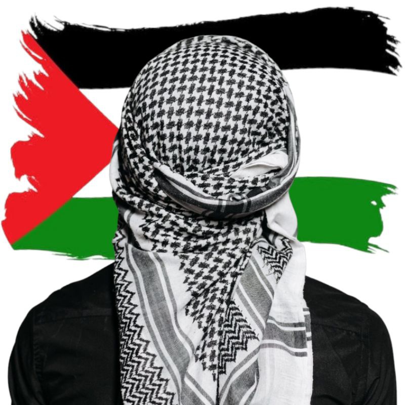 Keffiyeh sorban Palestina motif Khas Palestina produk impor bahan lembut