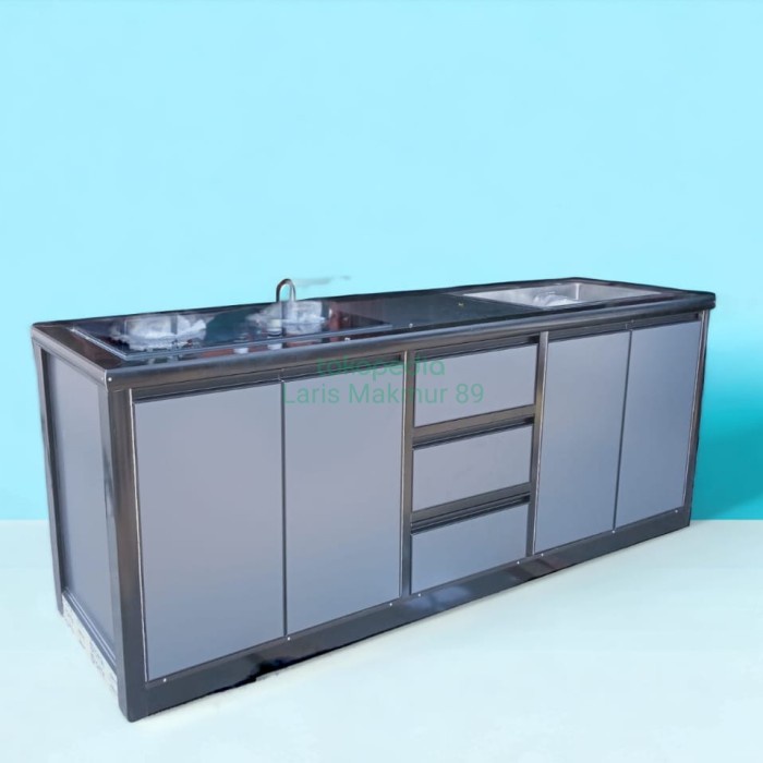 EKSLUSIF Rak kompor dapur / kitchen set dapur minimalis aluminium