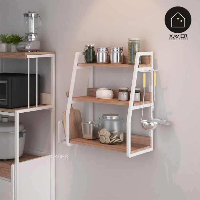GRATIS ONGKIR Xavier Home Decor CLARA / Rak Dapur Gantung / Rak Bumbu
