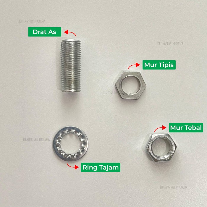Stainless Drat As Pipa 8Mm Panjang 2Cm Sparepart ( Bisa Custom )