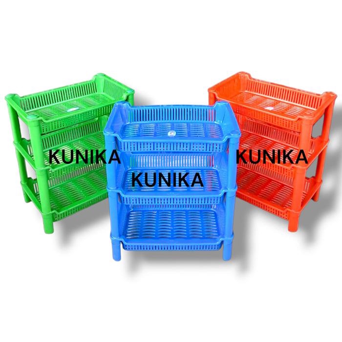 TERBAIK Rak susun 3 Rak mini Rak bumbu dapur Tegak Dapur