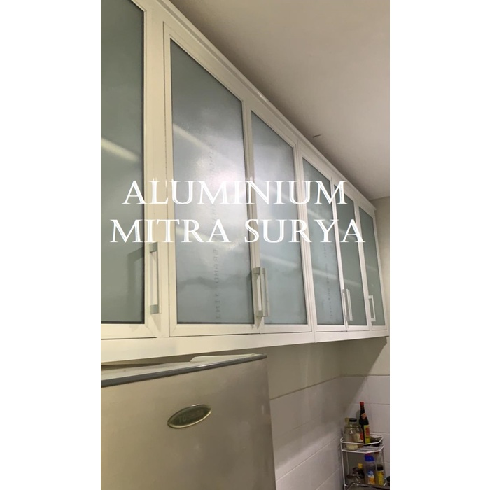 CUCI GUDANG Kitchen Set Dapur Rak Dapur Atas Tembok Dinding Aluminium Kabinet Atas
