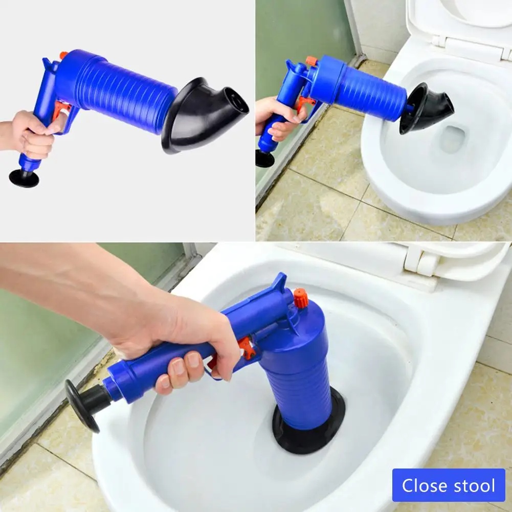 Air Power Drain Blaster Gun High Pressure Pipe Plunger Drain Cleaner Pump Pipeline Clogged Remover B