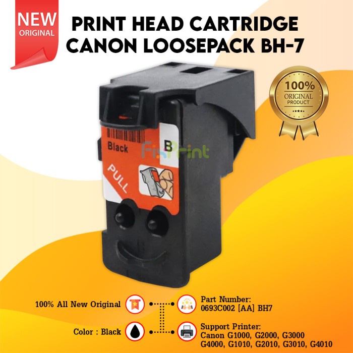 Termurah Head Canon Ca91 Cartridge - G1010 G2010 G3010 G4010 G1000 G2000 Black - Hitam Tanpa Box