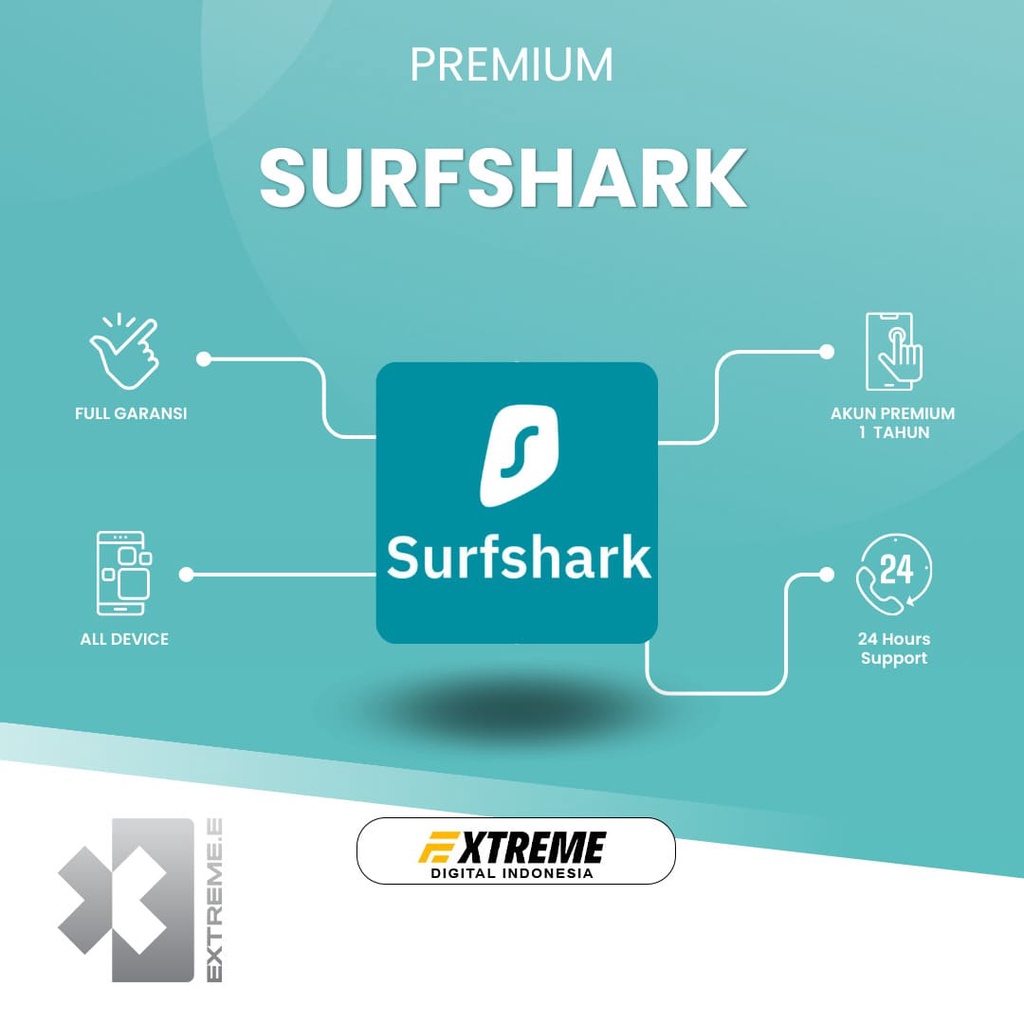 Software Surfshark Vpn 100% 1Thn Original | Seller Amanah Akun Premium Langganan Sendiri