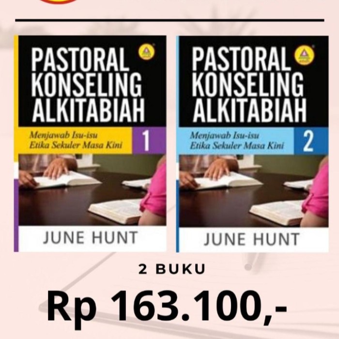 

Paket Promo Buku Pastoral Konseling Alkitabiah