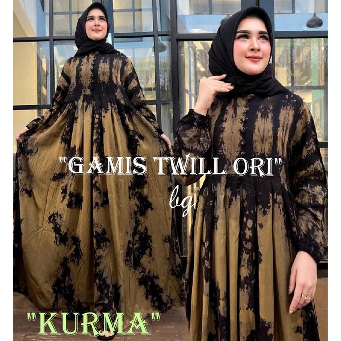 

BG COLLECTION ORI KURMA OLIVE "READY STOK, SIAP KIRIM" GAMIS TWILL ORI SIZE " S M L XL XXL " GTF