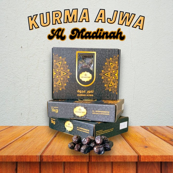 

Kurma Ajwa Premium Grade A Jumbo 1kg Sehatak