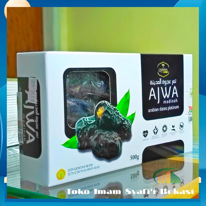 

Qoswa Kurma Nabi Korma Ajwa Madinah Arabian Dates Platinum 500gr