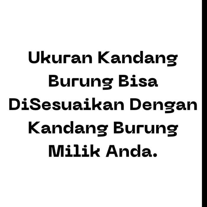 alas kandang burung kotoran Custom