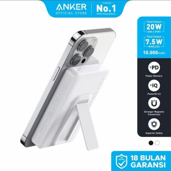 Terbaik Anker Powerbank A1652 Maggo 10000Mah Magnetic Wireless Magsafe Charging