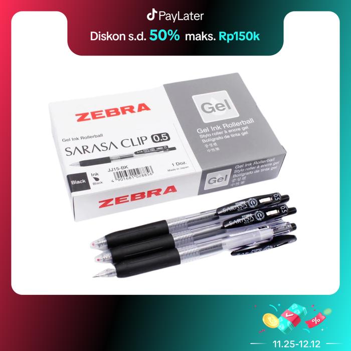 

Rms - Zebra Pulpen Gel Sarasa 05, 07, 1.0 (1 Lusin) = 12 Pcs