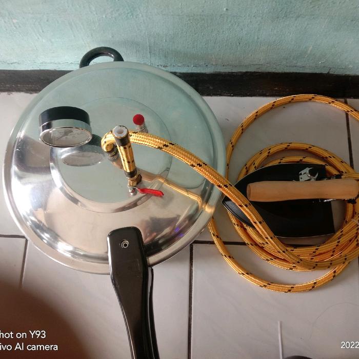 setrika uap presto 12 liter + steam trap / Setrika Uap boiler loundry/setrika uap boiler / setrika