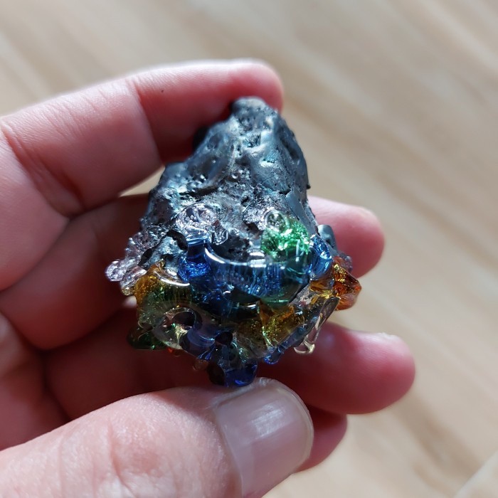 Leklai Kod Phee Sming Black Kaew Inside Lp Somporn Blessed Cave Moon