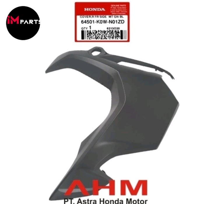 cover tebeng body sayap depan kanan ADV 150 hitam original Kode 72