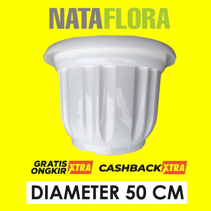 ADT- pot 50 cm putih jumbo besar untuk tabulampot termurah di pondok gede