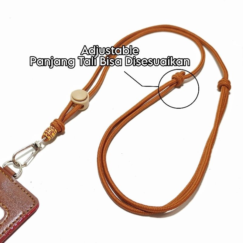 

iK! Lanyard id card holder name tag 2 slot rotary