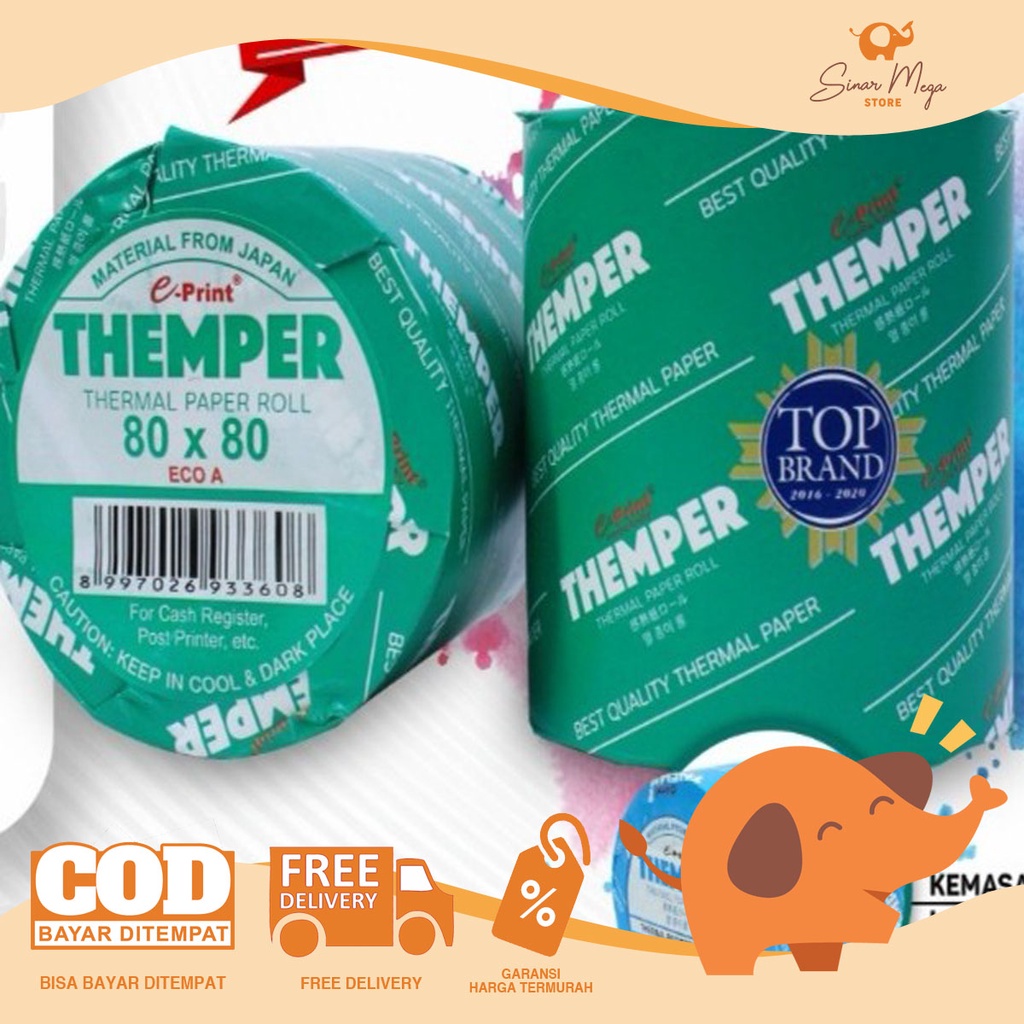 

IK! THEMPER Kertas Thermal Struk Kasir 80x80 ECO A Hitam EPRINT Paper